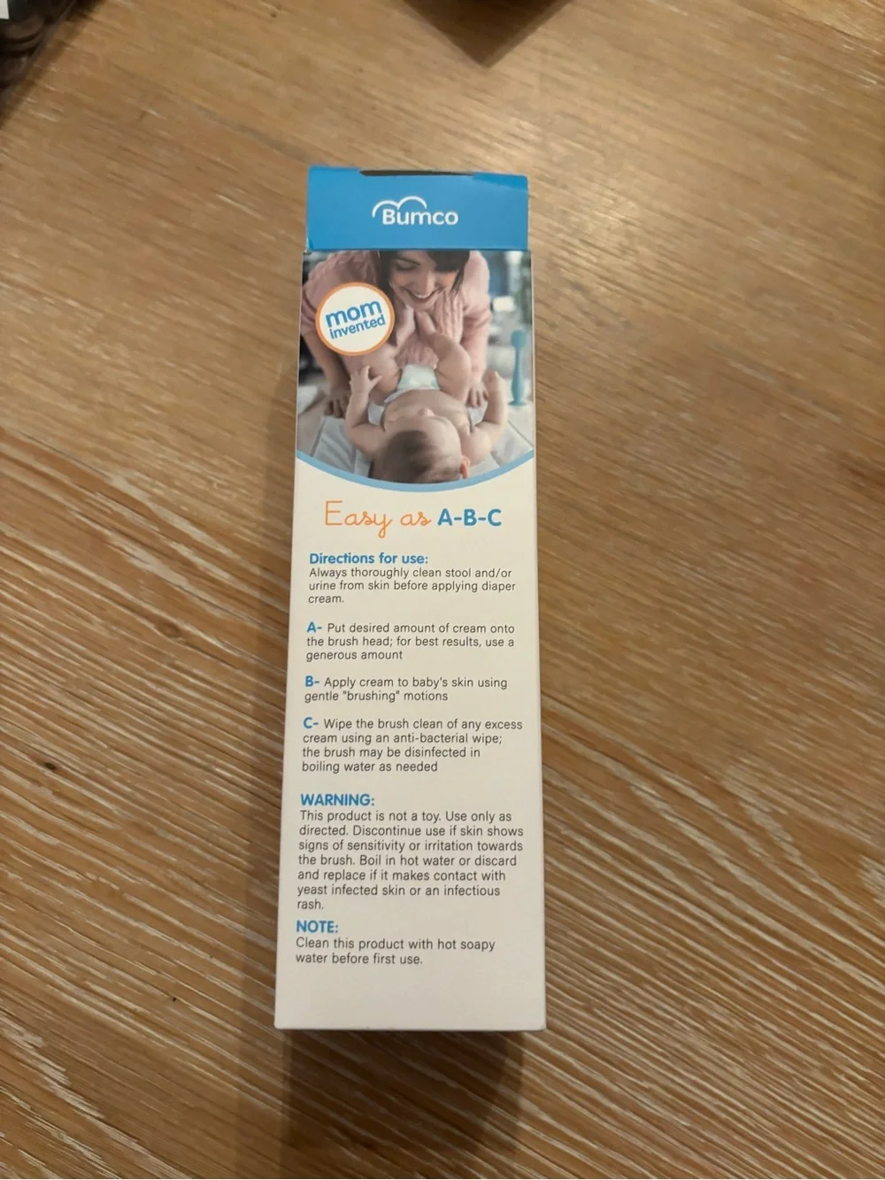 Baby Bum Brush Diaper Cream Applicator - Blue - new inbox